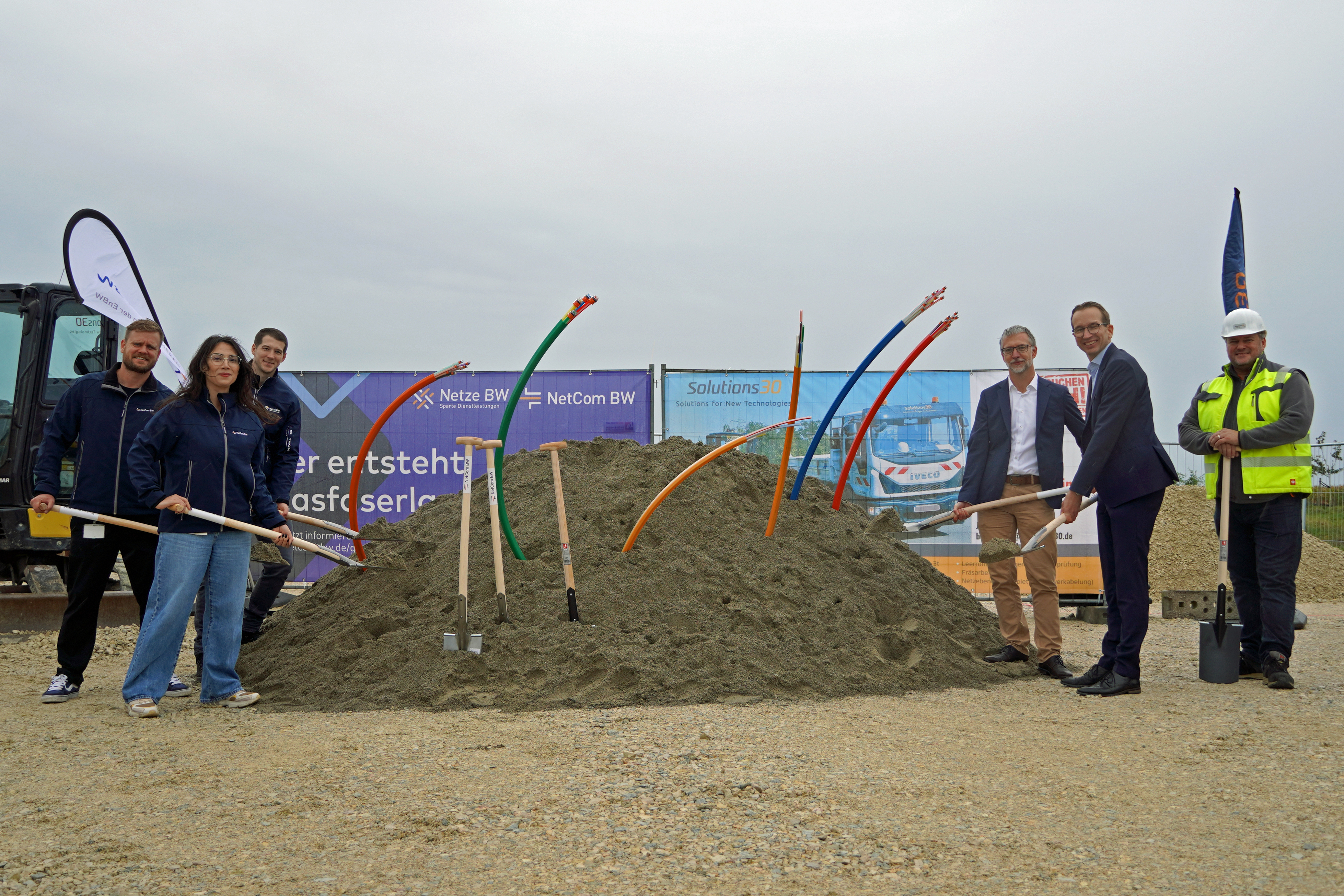 NetCom BW startet Glasfaserausbau für Scharnhausen-West